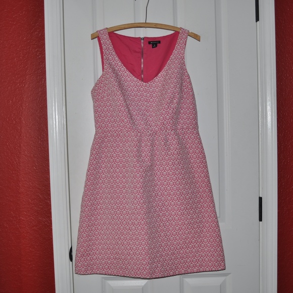 I HEART RONSON Pink Jacquard Sleeveless Dress D7 - Picture 4 of 7